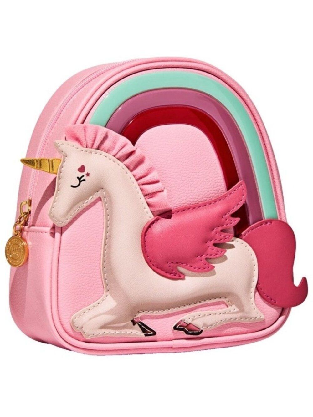 Toddler Girls Rainbow Unicorn Mini Backpack Pink Bag Bath & Body Works NWT